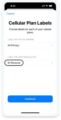 Cellular Plan Labels